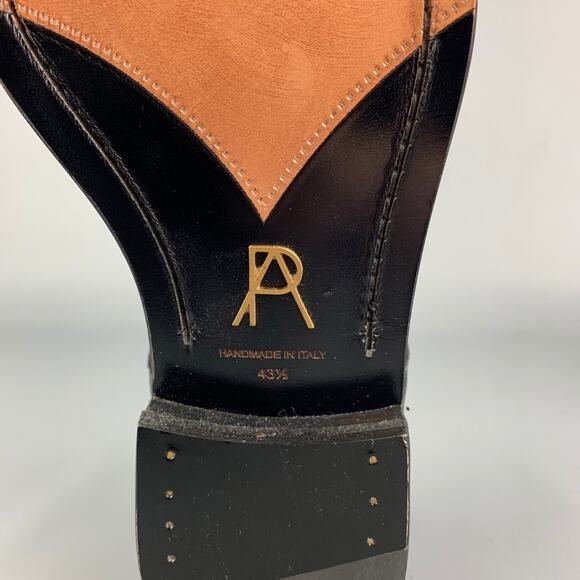 PAUL ANDREW Size 10.5 Black Leather Lace Up Shoes main image 4